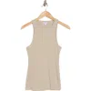 James Perse Ribbed Knit Tank In Toast