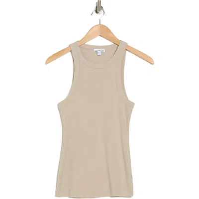 James Perse Ribbed Knit Tank In Toast