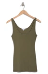 James Perse Ribbed Knit Tank In Trooper