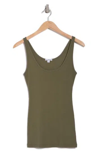 James Perse Ribbed Knit Tank In Trooper