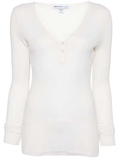 James Perse Ribbed Sweater In Neutrals
