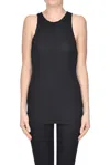 James Perse Ribbed Tank Top Tops Black In Black