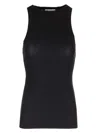 James Perse Ribbed Tank Top Tops Black In Black