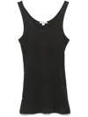James Perse Ribbed Tank Top In Grey