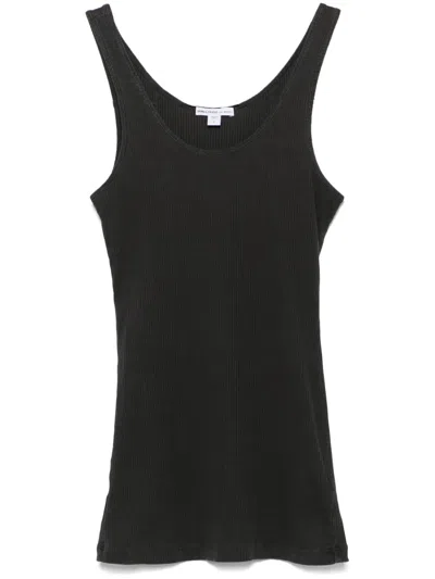 James Perse Ribbed Tank Top In Grey