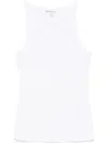 James Perse Ribbed Tank Top In White