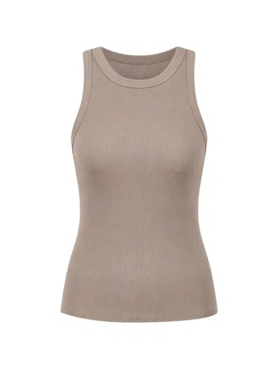 James Perse Ribbed-knit Tank Top In Multi