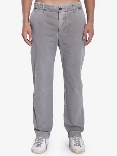 James Perse Rigid Canvas Pants In Grey