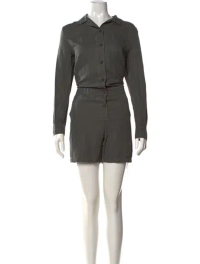 Pre-owned James Perse Romper In Gray