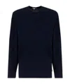 James Perse Round Neck Jumper In Black