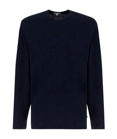 James Perse Round Neck Jumper In Black
