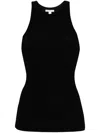 James Perse Geripptes Strickoberteil In Black