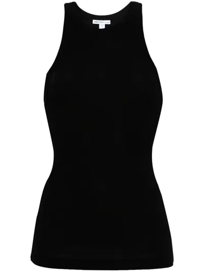 James Perse Geripptes Strickoberteil In Black