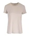 James Perse Round Neck Short Sleeve T-shirt In Neutral