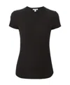 James Perse Womens Black Little Boy Cotton-jersey T-shirt S In Black