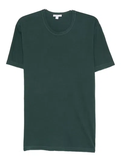 James Perse Combed Cotton-jersey T-shirt In Green