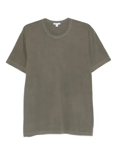 James Perse Combed Cotton-jersey T-shirt In Gray