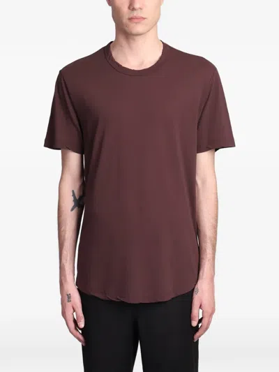 James Perse Round-neck T-shirt In Brown