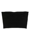 James Perse Ruched Top In Black