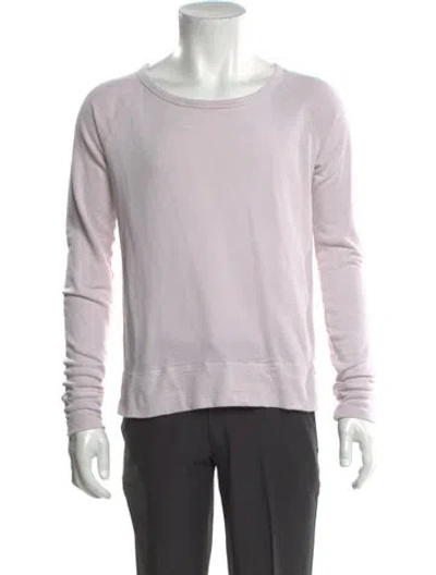 Pre-owned James Perse Scoop Neck Long Sleeve Sweatshirt In Gray
