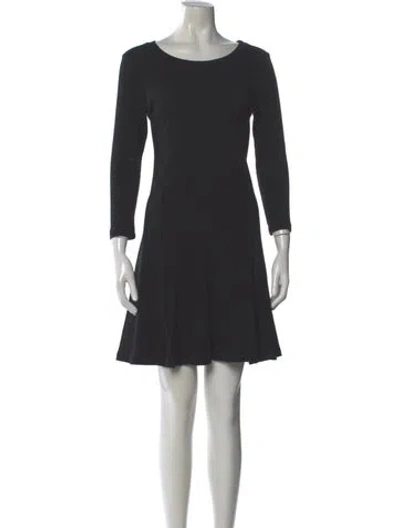 Pre-owned James Perse Scoop Neck Mini Dress In Gray