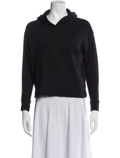 Pre-owned James Perse Scoop Neck Short Sleeve T-shirt In Black