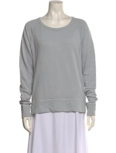Pre-owned James Perse Scoop Neck Sweater In Gray