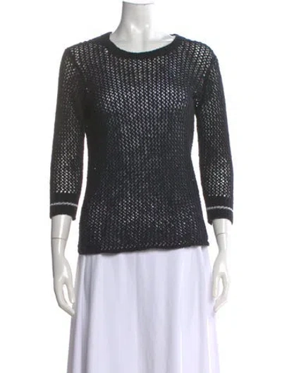 Pre-owned James Perse Scoop Neck Sweater In Gray