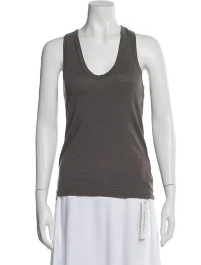 Pre-owned James Perse Scoop Neck Sweater In Gray
