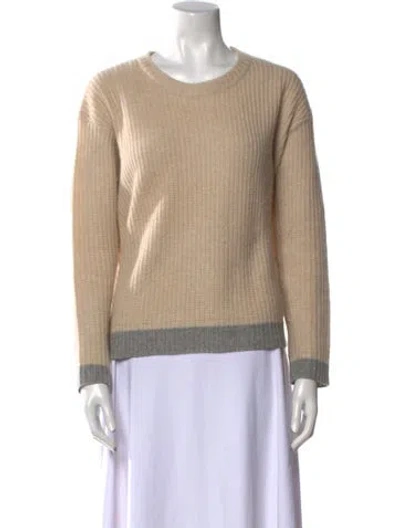 Pre-owned James Perse Scoop Neck Sweater In Neutral