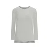 Shop James Perse Semi-clear Long Sleeve Women's Jersey In White