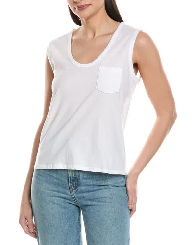 James Perse Set Of 2 Pocket Tank In White