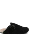 James Perse Shearling Clog In Black