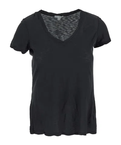 JAMES PERSE JAMES PERSE SHEER SLUB CASUAL V-NECK T-SHIRT