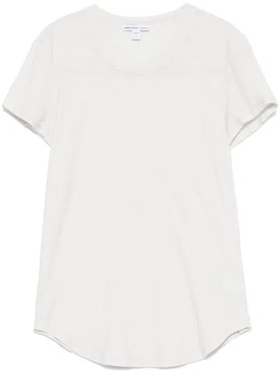 James Perse Sheer Slub T-shirt In 灰色