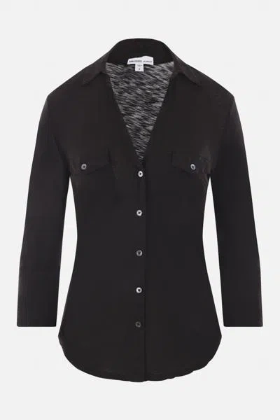 James Perse Shirts In Black