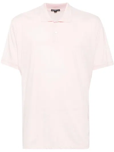 James Perse Short-sleeve Cotton Polo Shirt In Pink