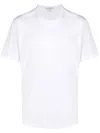 James Perse Short-sleeve Cotton T-shirt In Weiss