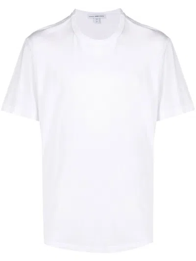James Perse Short-sleeve Cotton T-shirt In Weiss
