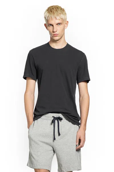 James Perse Short Sleeve Crewneck T-shirt In Black