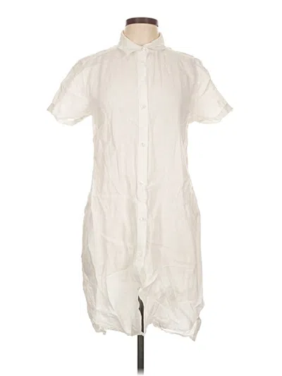 Pre-owned James Perse Short Sleeve Henley Shirt In Ivory