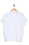 James Perse Short Sleeve Linen Button-up Shirt