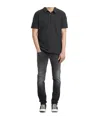 James Perse Short Sleeve Polo Shirt In Black