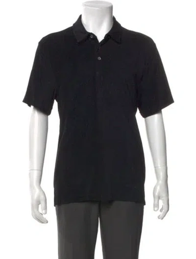 Pre-owned James Perse Short Sleeve Shirt In Black