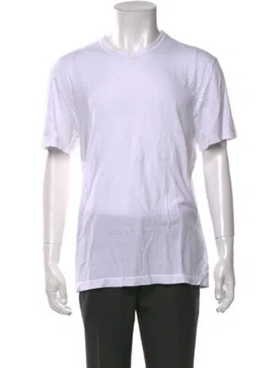 Pre-owned James Perse Short Sleeve Shirt In White