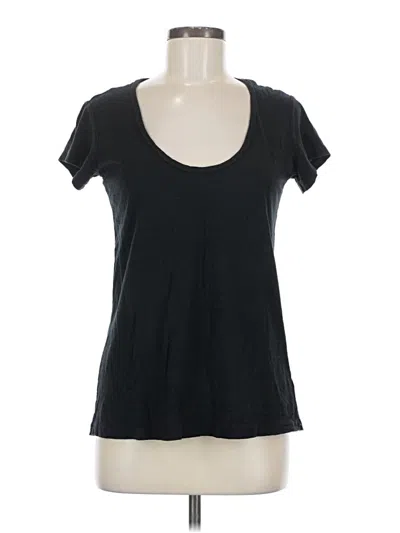 Pre-owned James Perse Short Sleeve T-shirt In Black