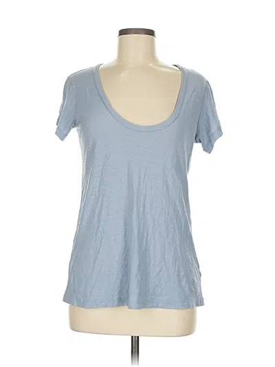 Pre-owned James Perse Short Sleeve T-shirt In Blue