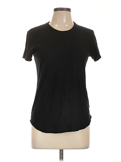 Pre-owned James Perse Short Sleeve T-shirt In Black