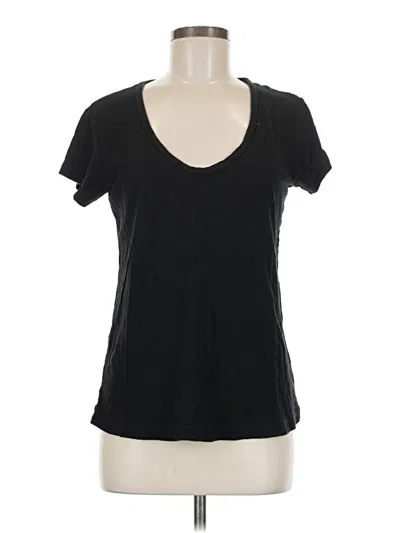 Pre-owned James Perse Short Sleeve T-shirt In Black