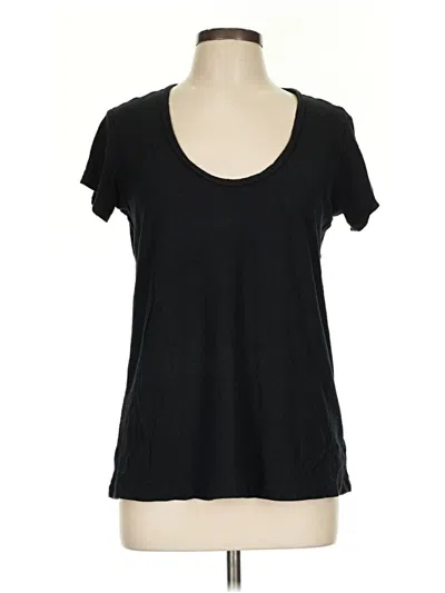 Pre-owned James Perse Short Sleeve T-shirt In Black